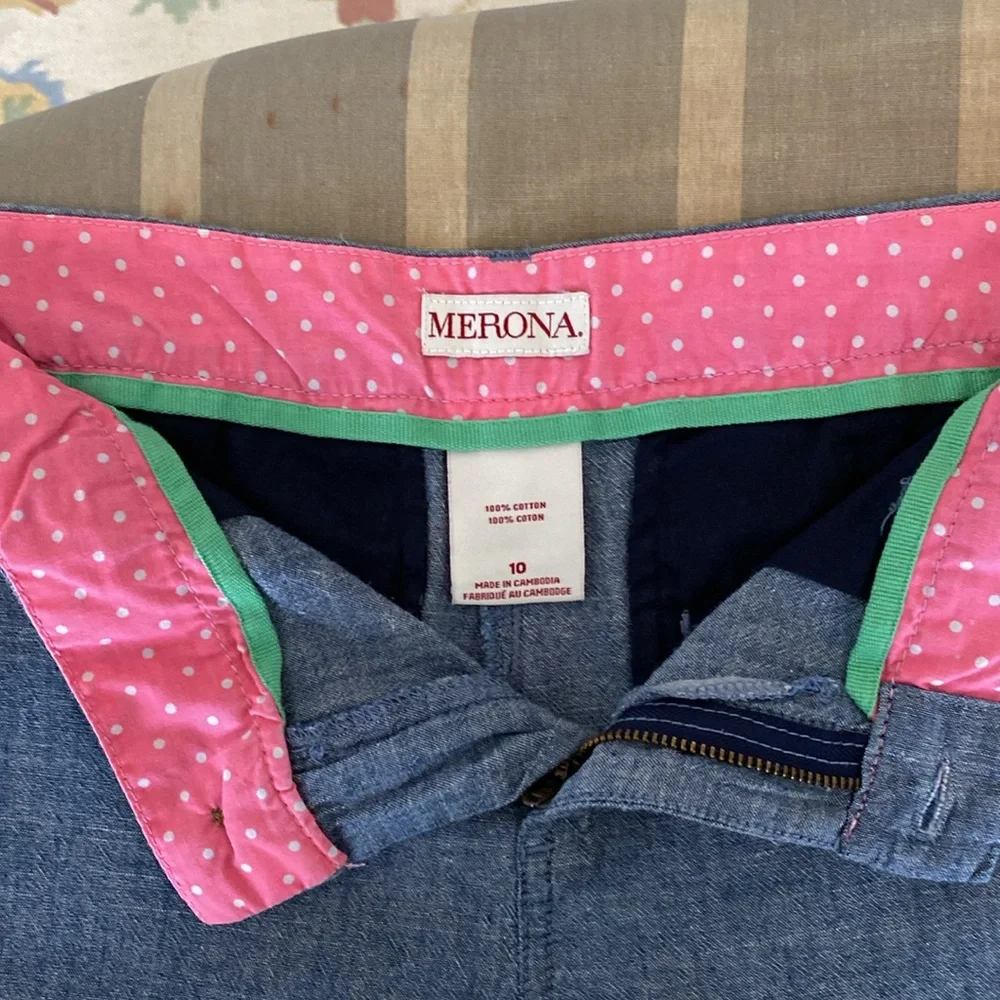 Super cute chambray Merona shorts - Picture 3 of 4